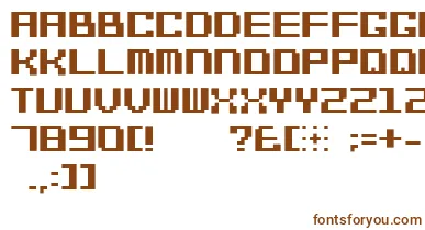 Bitcheese10srb font – Brown Fonts On White Background