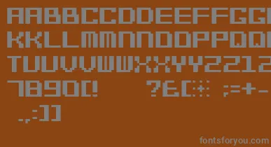 Bitcheese10srb font – Gray Fonts On Brown Background