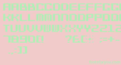 Bitcheese10srb font – Green Fonts On Pink Background