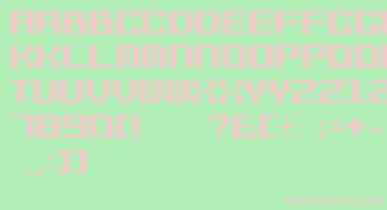 Bitcheese10srb font – Pink Fonts On Green Background