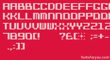 Bitcheese10srb font – Pink Fonts On Red Background