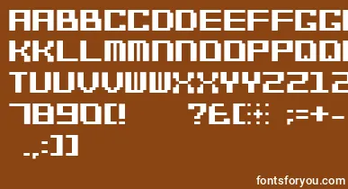 Bitcheese10srb font – White Fonts On Brown Background