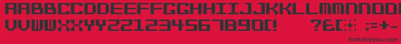 Bitcheese10srb Font – Black Fonts on Red Background