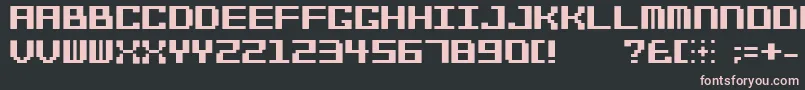 Bitcheese10srb Font – Pink Fonts on Black Background