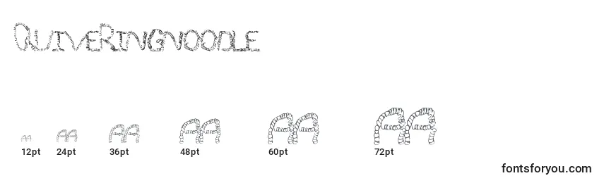 Quiveringnoodle Font Sizes