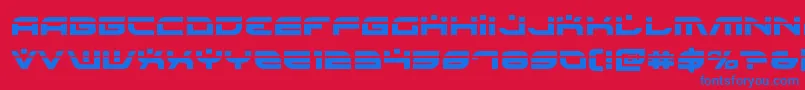 Battlefieldv4laser Font – Blue Fonts on Red Background