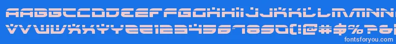 Battlefieldv4laser Font – Pink Fonts on Blue Background