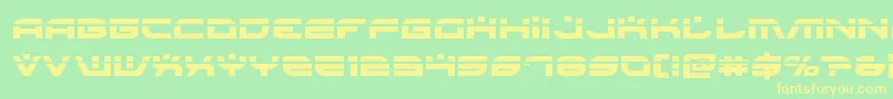 Battlefieldv4laser-fontti – keltaiset fontit vihreällä taustalla