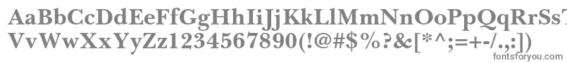 フォントBaskervillecyrltstdBold – 白い背景に灰色の文字