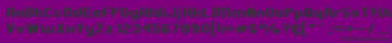 ZillahModernExpanded Font – Black Fonts on Purple Background