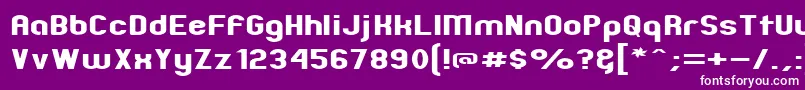 ZillahModernExpanded Font – White Fonts on Purple Background