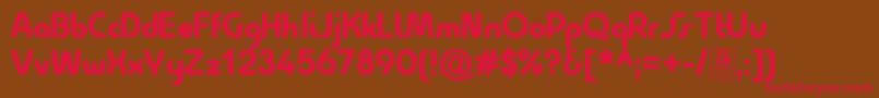 QuesatBlackDemo Font – Red Fonts on Brown Background
