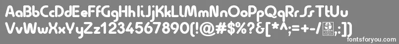 QuesatBlackDemo Font – White Fonts on Gray Background