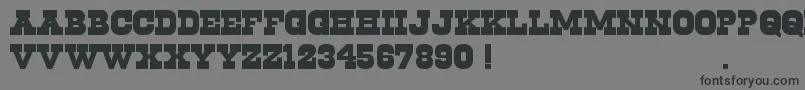 フォントCowboys2.0 – 黒い文字の灰色の背景
