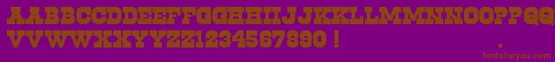 Cowboys2.0 Font – Brown Fonts on Purple Background