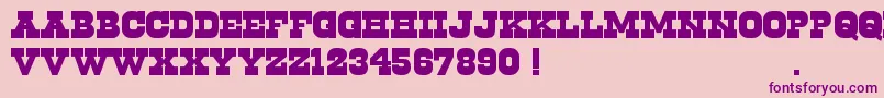 Cowboys2.0 Font – Purple Fonts on Pink Background