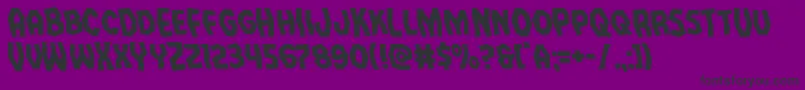 フォントVampirebrideleft – 紫の背景に黒い文字