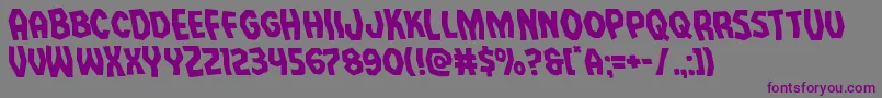 Vampirebrideleft Font – Purple Fonts on Gray Background