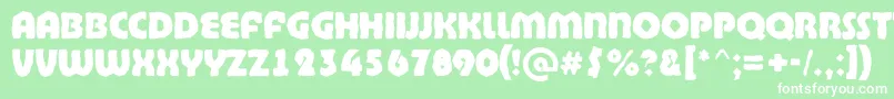 ABighaustitulbrkExtrabold Font – White Fonts on Green Background