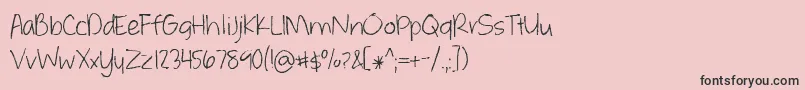 BmdWhateverItTakes Font – Black Fonts on Pink Background