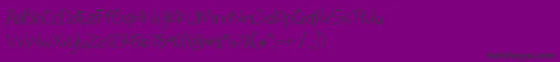 BmdWhateverItTakes-Schriftart – Schwarze Schriften auf violettem Hintergrund