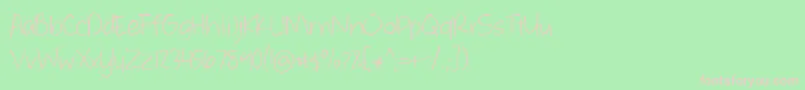 BmdWhateverItTakes Font – Pink Fonts on Green Background