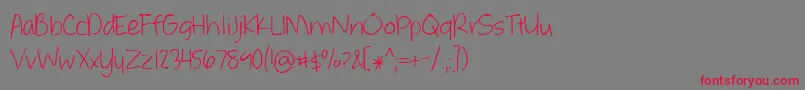 BmdWhateverItTakes Font – Red Fonts on Gray Background