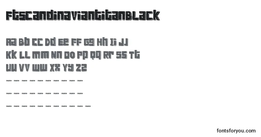 FtScandinaviantitanBlack-fontti – aakkoset, numerot, erikoismerkit