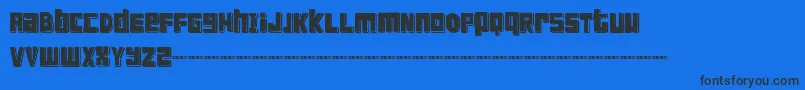 FtScandinaviantitanBlack Font – Black Fonts on Blue Background