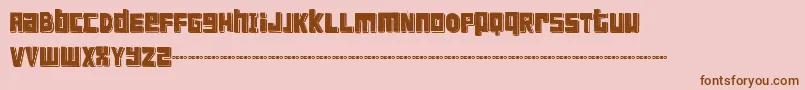 FtScandinaviantitanBlack Font – Brown Fonts on Pink Background