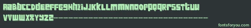 FtScandinaviantitanBlack Font – Green Fonts on Black Background