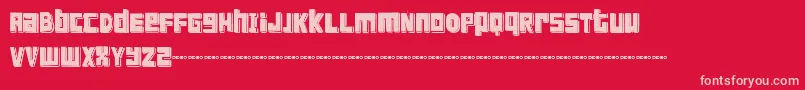 FtScandinaviantitanBlack Font – Pink Fonts on Red Background