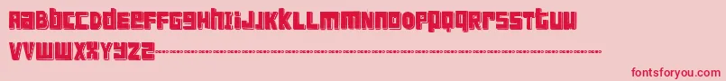 FtScandinaviantitanBlack-Schriftart – Rote Schriften auf rosa Hintergrund