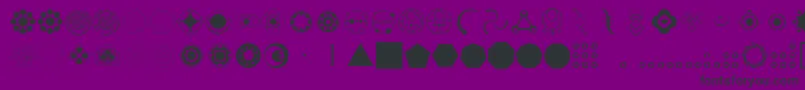 Cropding Font – Black Fonts on Purple Background