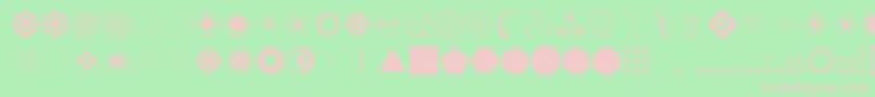 Cropding Font – Pink Fonts on Green Background