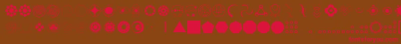 Cropding Font – Red Fonts on Brown Background