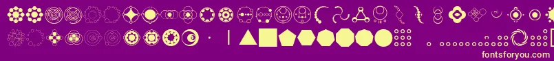 Cropding Font – Yellow Fonts on Purple Background