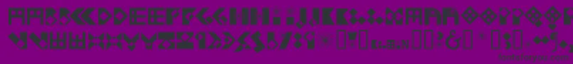 Kleifbb Font – Black Fonts on Purple Background