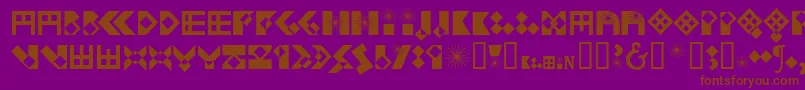 Kleifbb Font – Brown Fonts on Purple Background