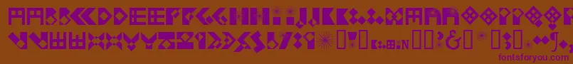 Kleifbb Font – Purple Fonts on Brown Background