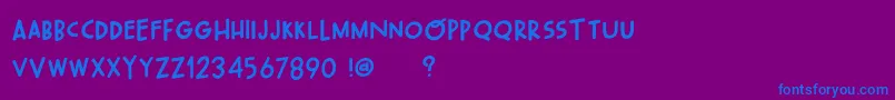 OhWonderfulPlayDemo Font – Blue Fonts on Purple Background
