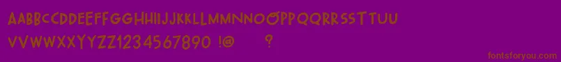 More about OhWonderfulPlayDemo Font OhWonderfulPlayDemo Font – Brown Fonts on Purple Background