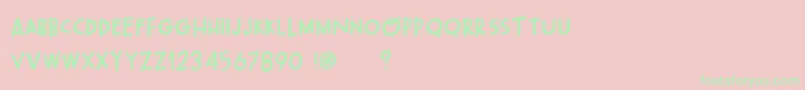 OhWonderfulPlayDemo Font – Green Fonts on Pink Background