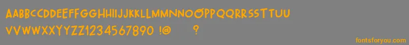 OhWonderfulPlayDemo Font – Orange Fonts on Gray Background