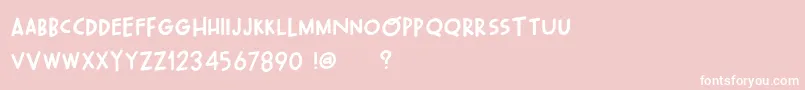 フォントOhWonderfulPlayDemo – ピンクの背景に白い文字