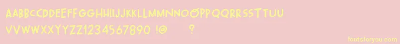 OhWonderfulPlayDemo Font – Yellow Fonts on Pink Background