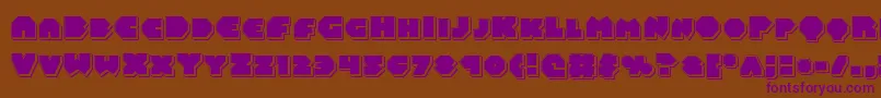 Balastaralpunch Font – Purple Fonts on Brown Background