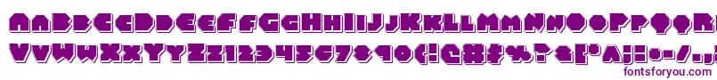 Balastaralpunch Font – Purple Fonts on White Background