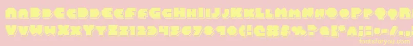 Balastaralpunch Font – Yellow Fonts on Pink Background