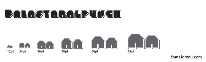 Balastaralpunch Font Sizes